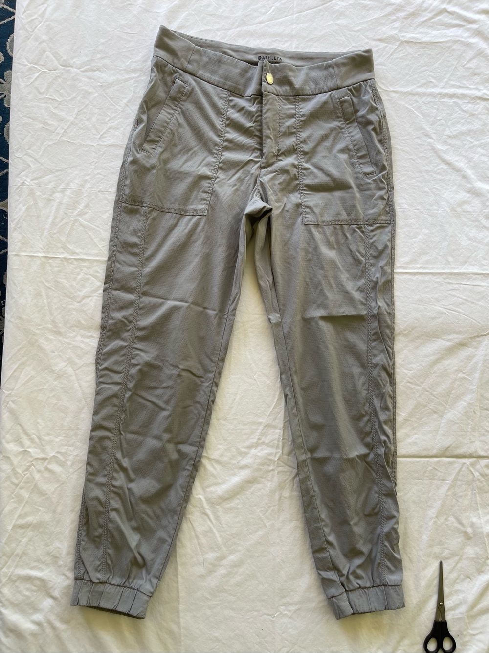 Athleta Olive Gray Cargo Jogger Pants